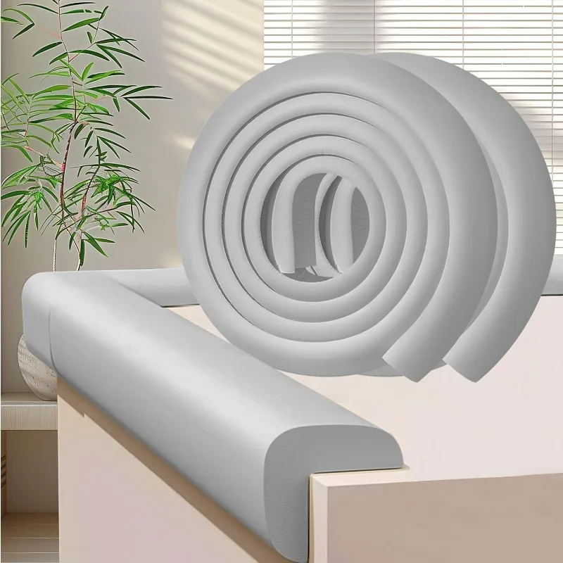 Protective Edge Protector L-shaped Soft Cabinet Door Strip Safety Anti-collision Angle Maintenance Wall Protection Self-adhesive