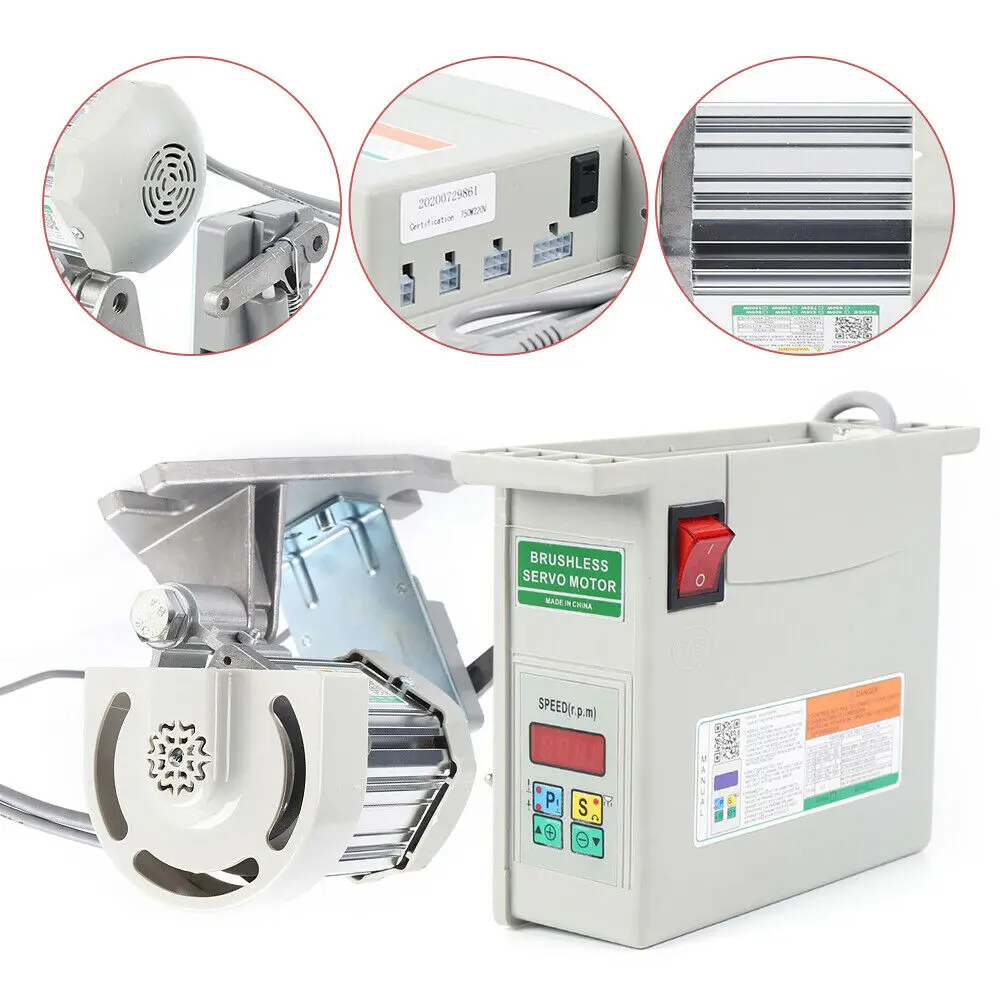 Yolancity Industriële naaimachine-motor 750 W 220 V 500-3500 Yolancity Industriële naaimachine-motor 750 W 220 V 500-3500