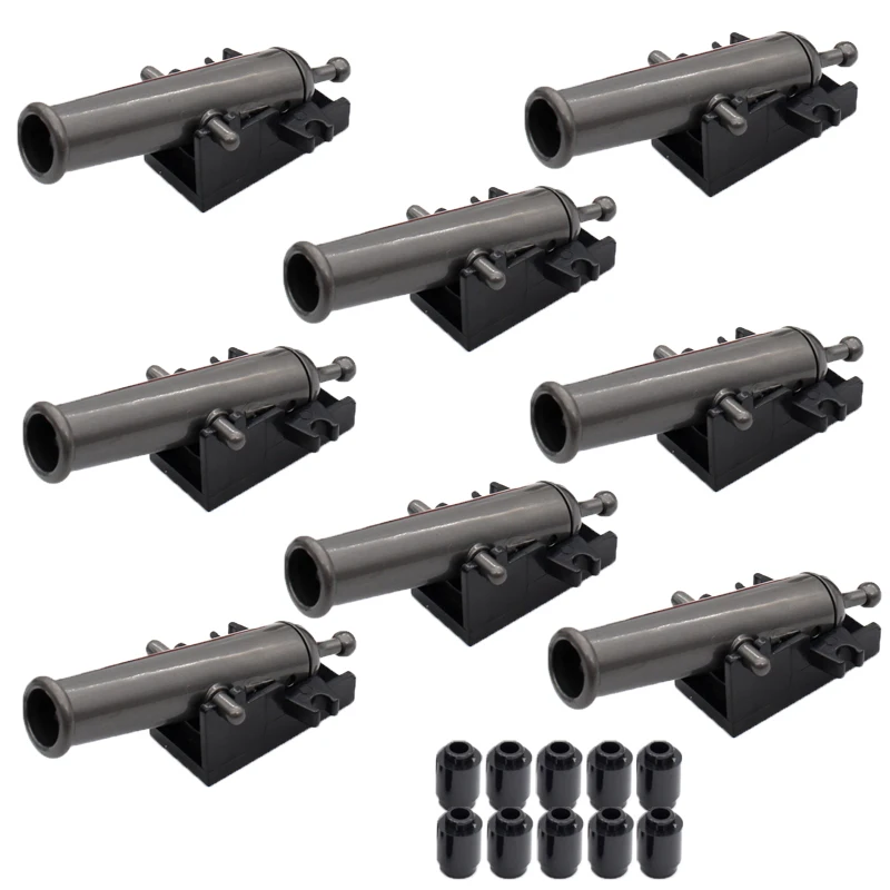 MOC Building Blocks Military Figures Accessories Napoleon Medieval Cannon Mini Brick Pirate Ship Buy Goods Boy Girl Toy Gifts 6
