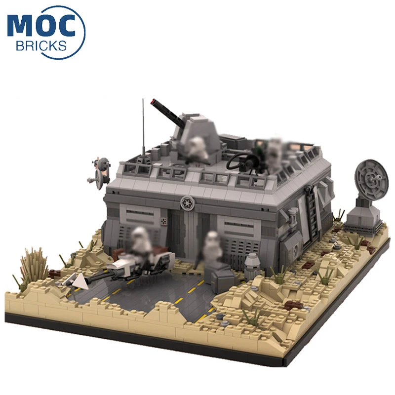 

MOC Space War Series Street View Model Outpost Battlestar Assemble building block Set DIY Toys for Kids Christmas Gifts