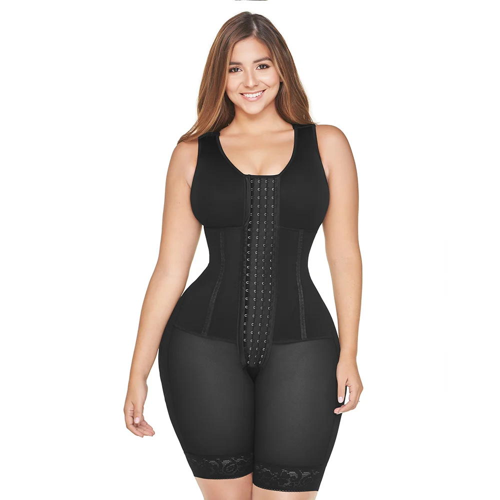 Women  Slimming Waist Trainer Shapewear Lingerie Trimmer Breast-covering Sleeveless One-piece Breasted Breast-covering Shapewear