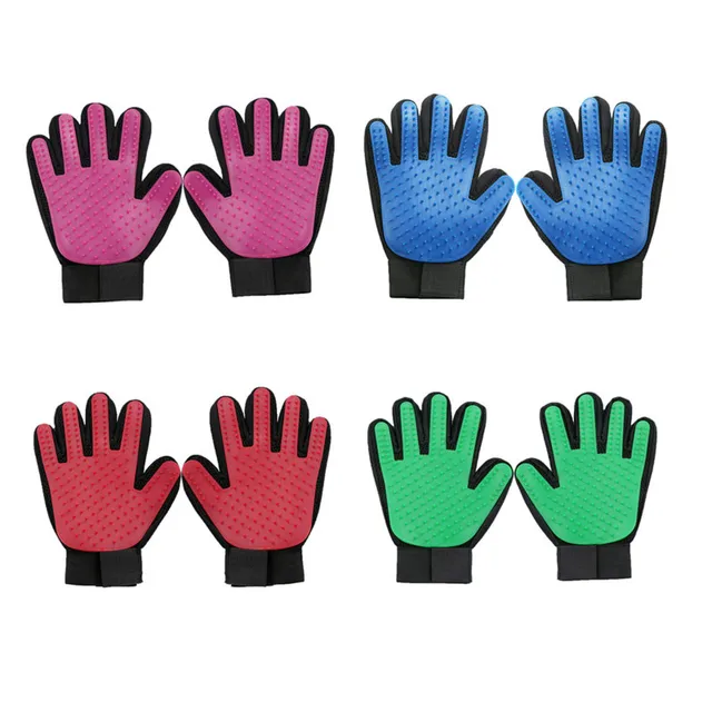 Forró Kedvtelésből Tartott Kutya Macska Ápolás Kefe Kesztyűs Kisállat Hajszőrű Fésű Cica Kölyökkutya Masszázs Mosó Állati Számára - Image 2