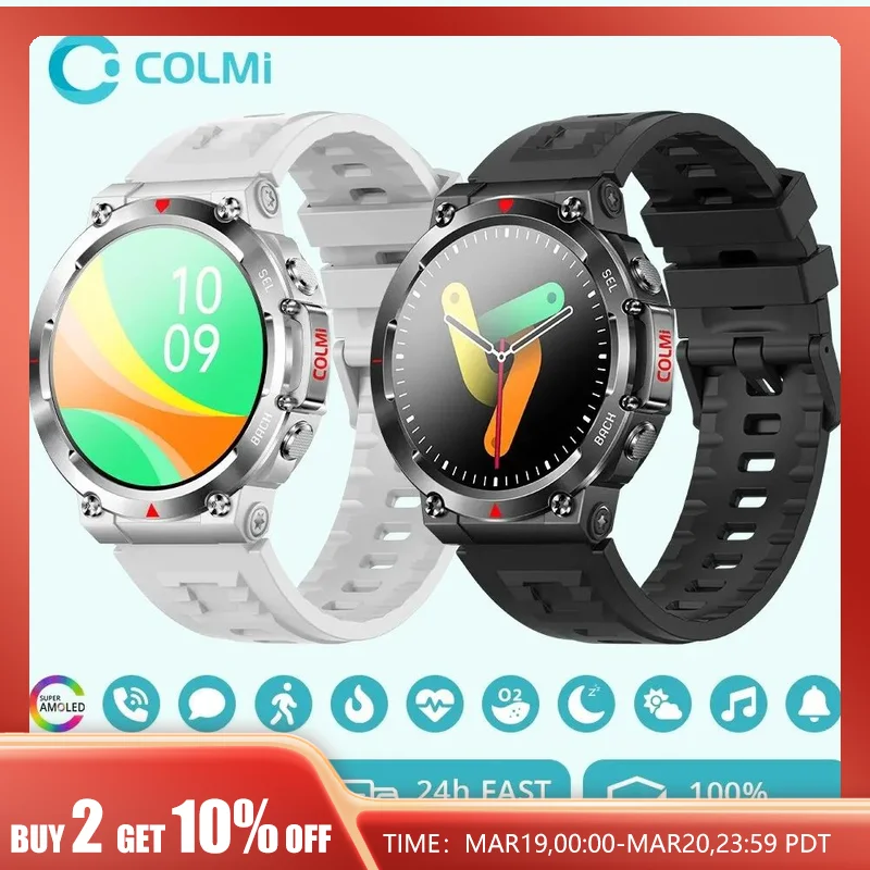 COLMI-V70-Smartwatch-for-Men-Ultra-big-HD-AMOLED-Screen-Bluetooth-Call ...