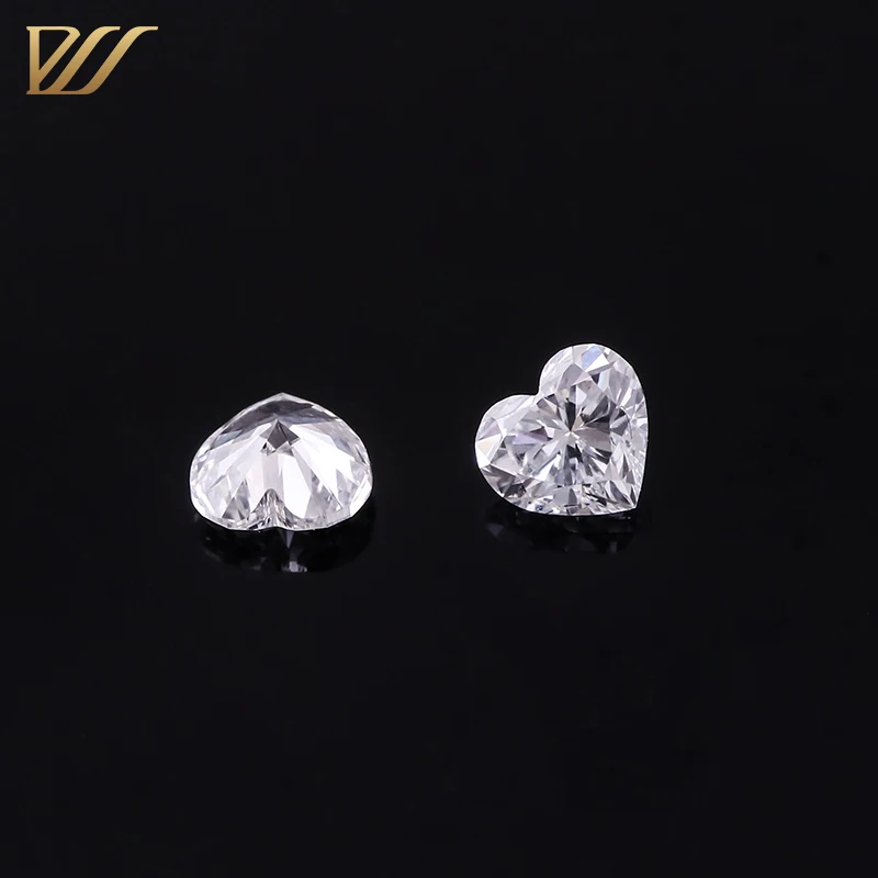 Provence gems with IGI Certified heart shaped lab grown diamonds F color VS clarity CVD Loose Diamonds for wedding ring making