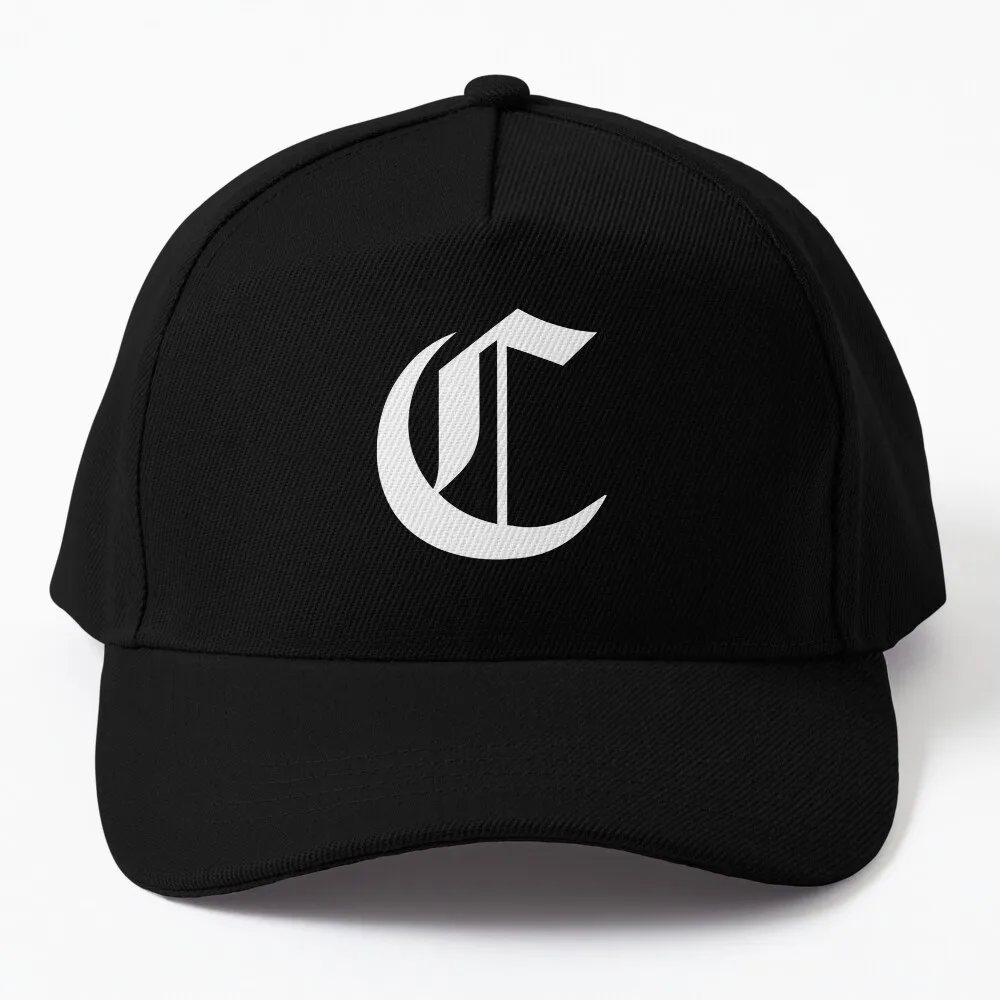 

C – Old English Initial White Letter C Baseball Cap Rugby western hats sun hat Trucker Hats For Men Women'S