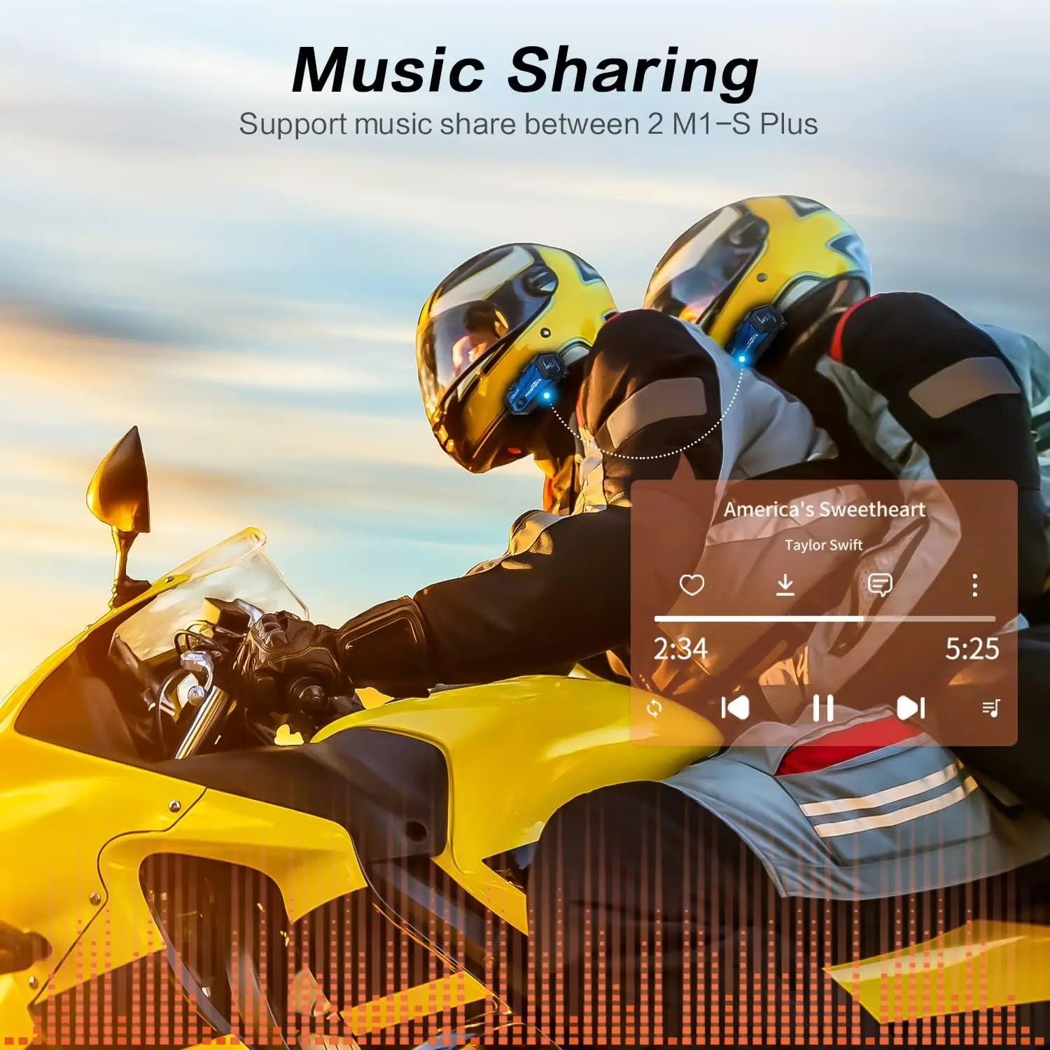 Рисунок 4 - Интерком Fodsports M1-S Plus для мотоциклетного шлема