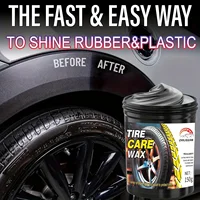 Tire care wax, plastic and rubber repair agents for all car models, waterproof maintenance and cleaning cream for external gloss 1