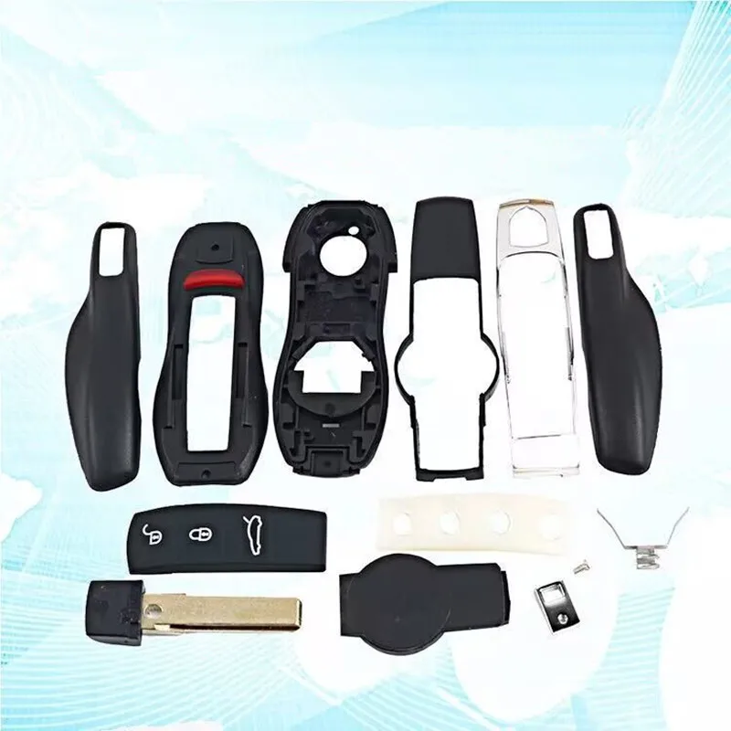 With s Smart Remote Key Shell Case For Porsche 718 911 Panamera Cayenne Porsche 3 Button Fob Key Cover