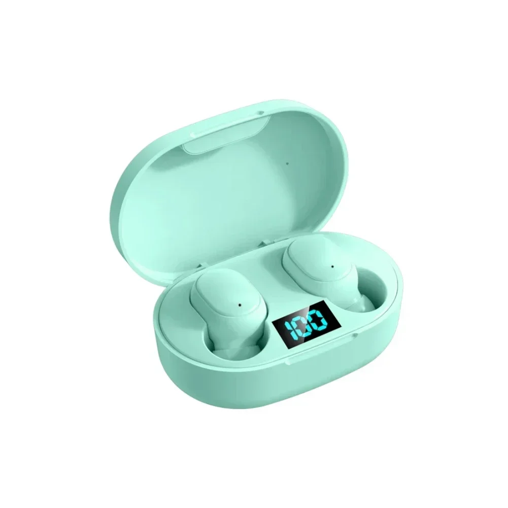 Noise-Canceling Waterproof Wireless Earbuds with LED Display Charging Case