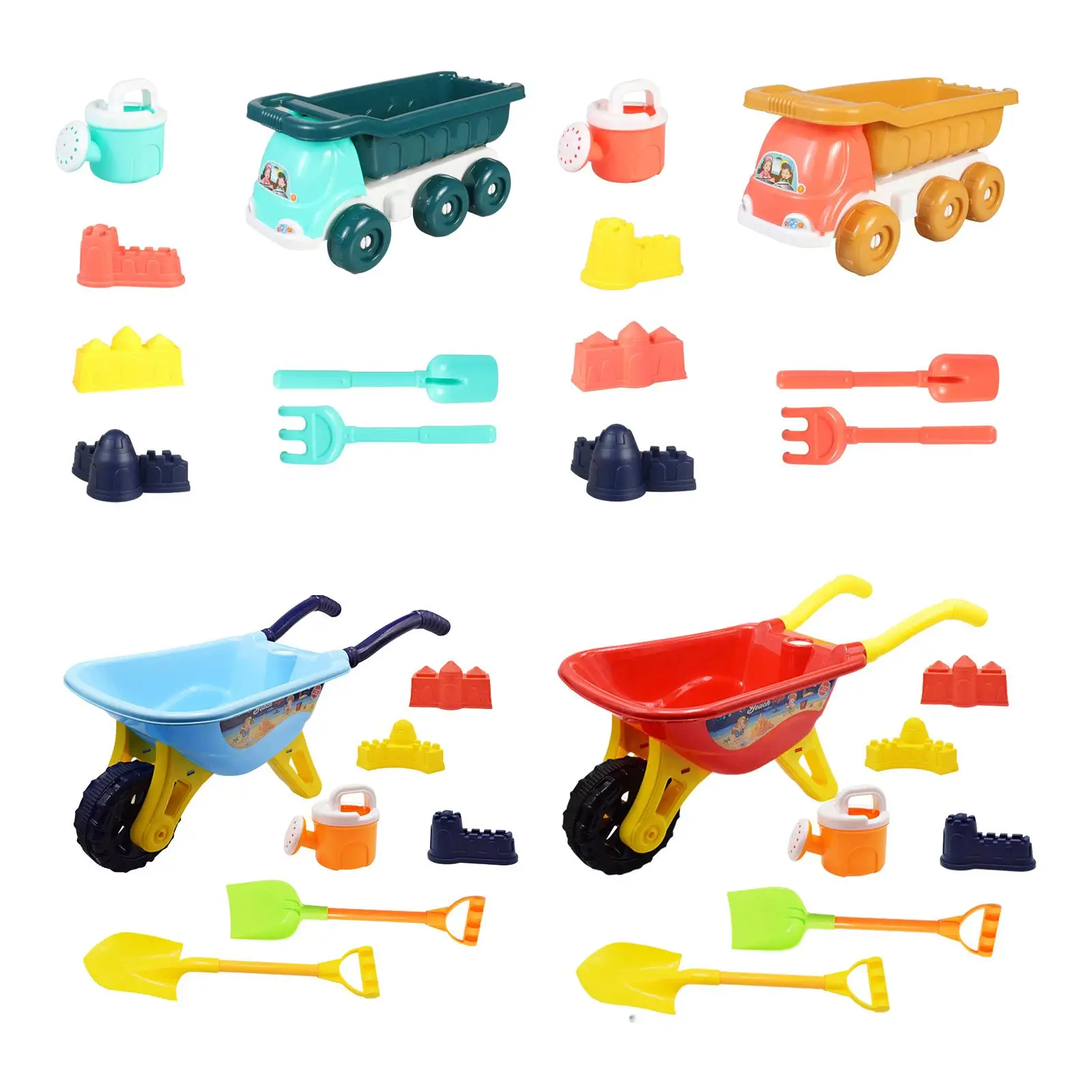 

Beach beach Game play toy Sand Toy Set Beach Toy Set Wheelbarrow Gardening Tool Toy for Children Yard Indoor Outdoor Seaside