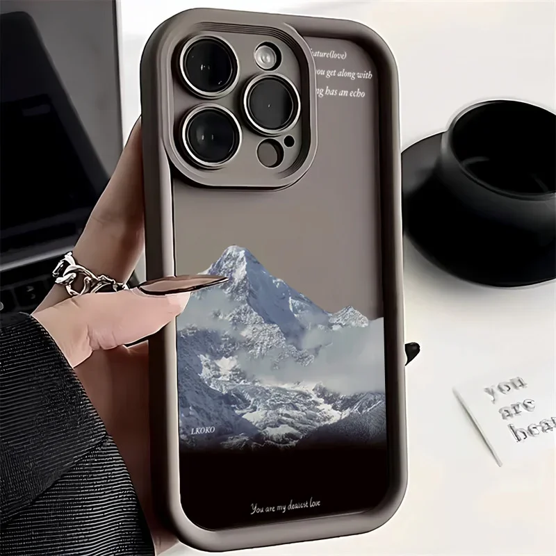 Scenic Mountain Cloud Cover Phone Case
