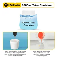 ⁦פיסטולט נטען נייד  MELLWIN בנפח 1000 מיליליטר עם דיזות 4 גדלים, מתאים לבית עם סוללת Makita 18V⁩ – תמונה ⁦3⁩