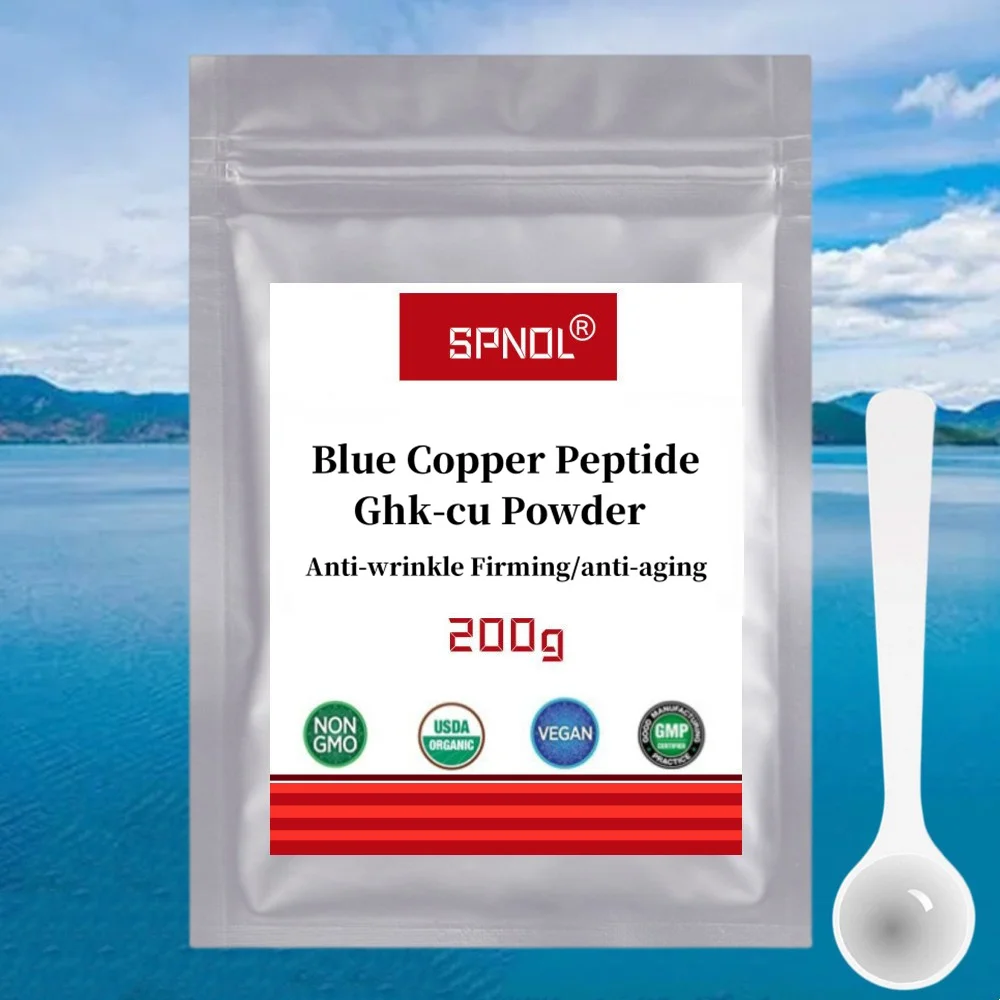 High Quality 50g-1000g Blue Copper Peptide Ghk-cu Powder Anti-wrinkle Firming/anti-aging Powder 3
