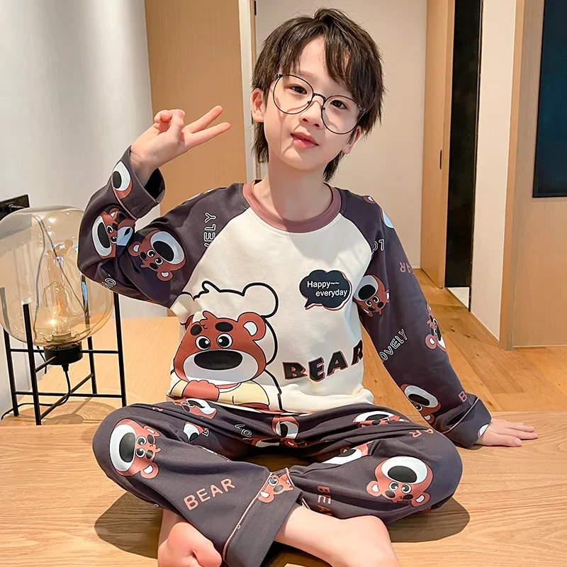 Loungewear Spiderman Boy Children's Pajamas Sets for Children Men's Boy's Pajama Sleepwear Robe Clothing Mother Kids