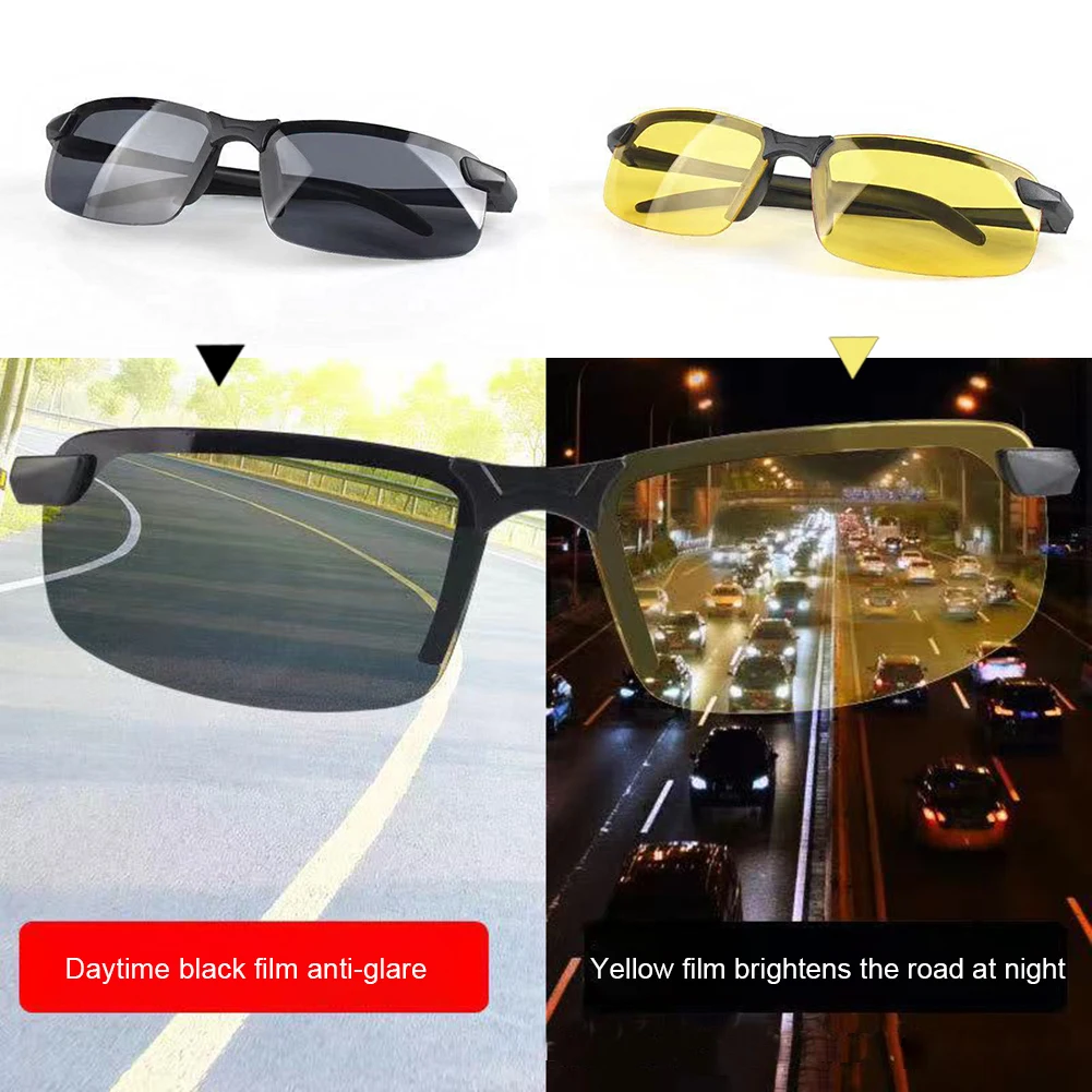 Day Night Car Vision Driver's Eyewear Anti-Glare Night Vision Driver Goggles Driving Enhanced Light Glasses