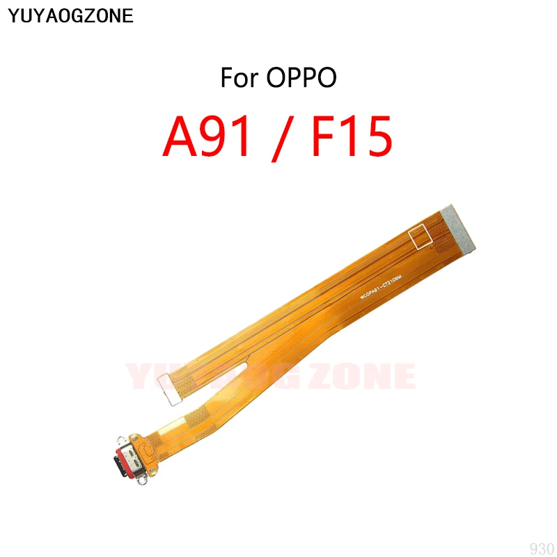 

10PCS/Lot For OPPO A91 F15 USB Charging Dock Connector Charge Port Socket Jack Plug Flex Cable