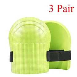 Knee Protection Pads for Tile and Flooring Work - Thick, Moisture - Resistant Garden and Manual Work Tools (Green 3pair)
