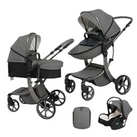 3-in-1 High Landscape Baby Stroller with Car Seat – Versatile & Comfortable for Newborns 2