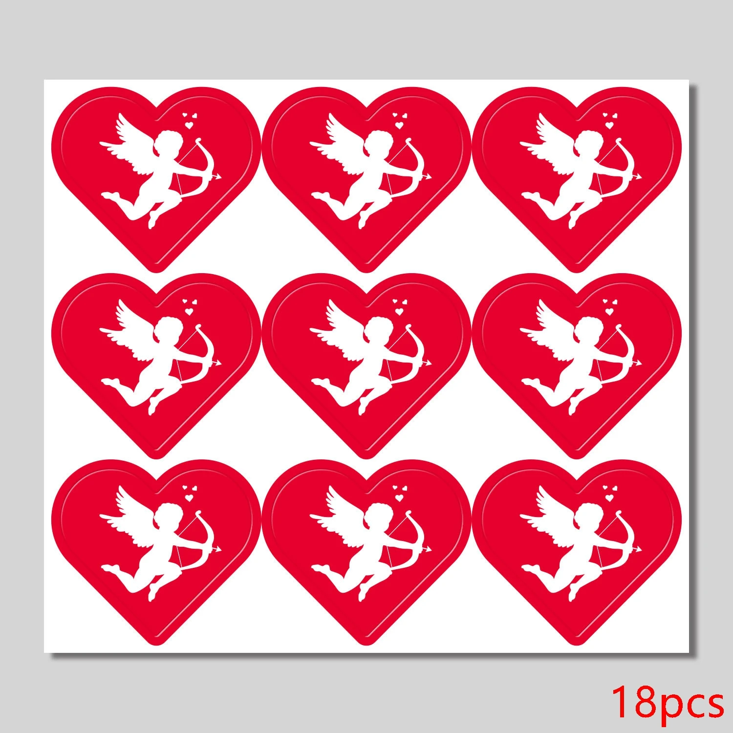 Vintage Valentine Cupid Stickers - Custom Stickers