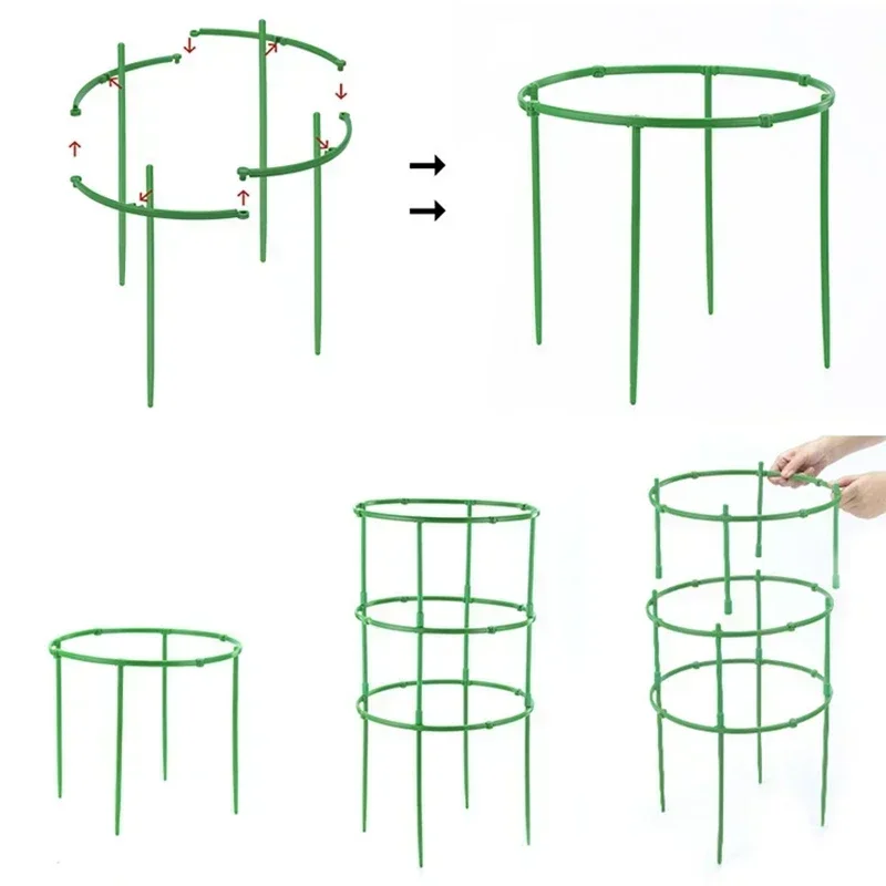Description Picture 6 of item18set Garden Plant Stake Support Detachable Plant Support Pile Flower Plants Grow Fixing Rod Vine Climbing Bracket Bonsai Holder