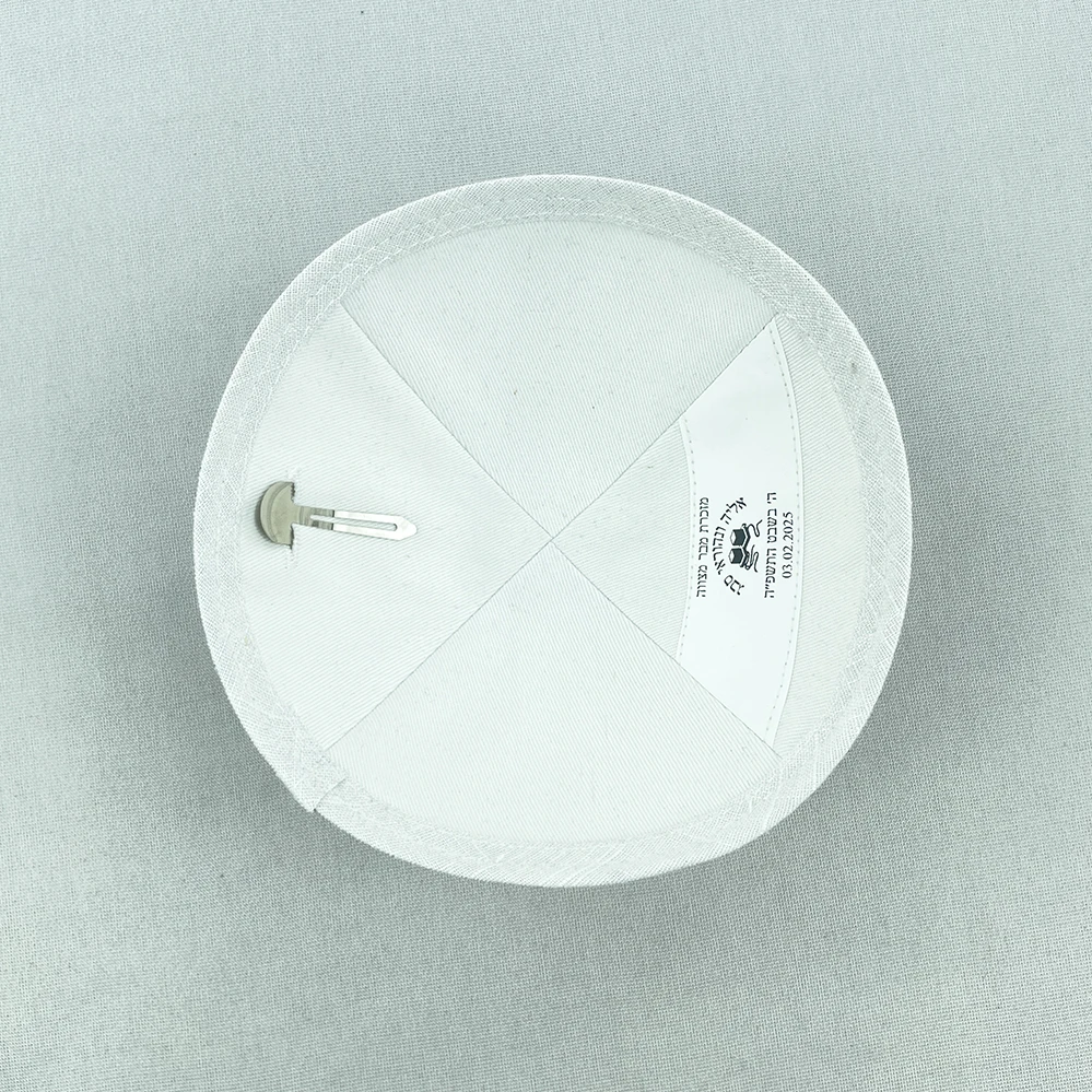 KIPPOT BAR MITZVAH KIPPAS WEDDING YARMUKE WHITE LINEN KIPPA prayer hats