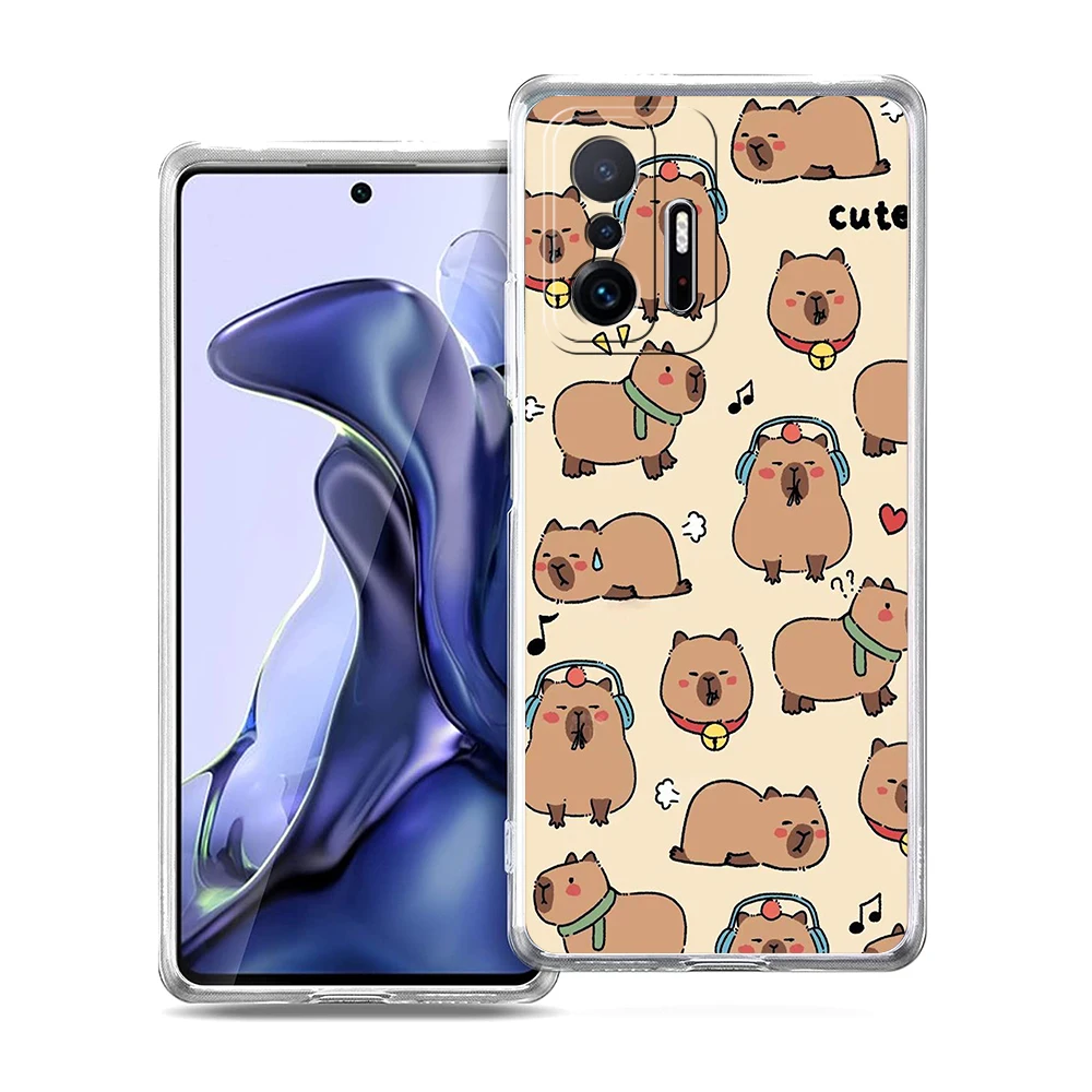 Capybara Cartoon Soft Transparent Phone Case