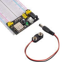 Breadboard Kit with Power Supply Module Jumper Wires Battery Clip, 830 & 400 tie-Points Breadboard for Arduino - Image 6