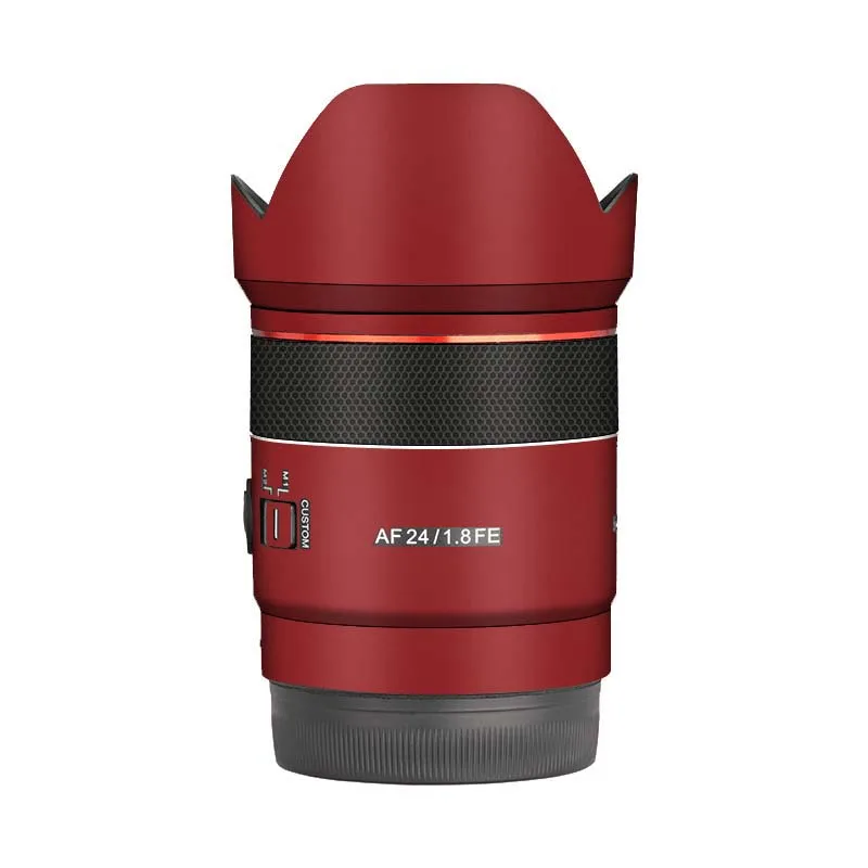 E 마운트 렌즈 스티커, 삼양 AF 24mm F1.8 FE용, 보호 스킨 데칼 필름, 스크래치 방지 보호대 코트 AF24 F/1.8FE