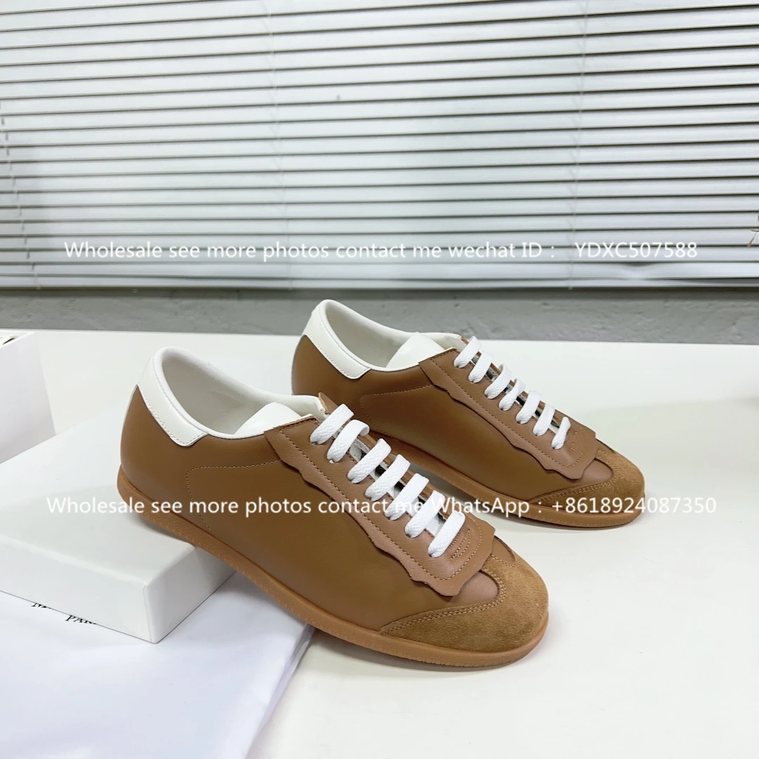 mocasines luxury Dexun shoes 2023 new leather lace-up small white shoes women's round head versatile flat sports casual shoes