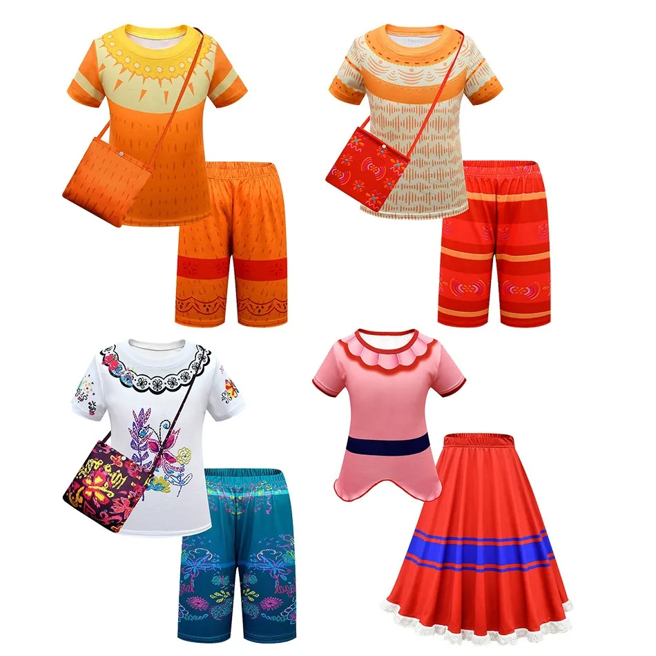 Little Girls Summer Dress Up Bambini Mirabel Wedding Magic Costume Kids Dolores Party O Neck Outfit Abiti Da Sera Madrigal