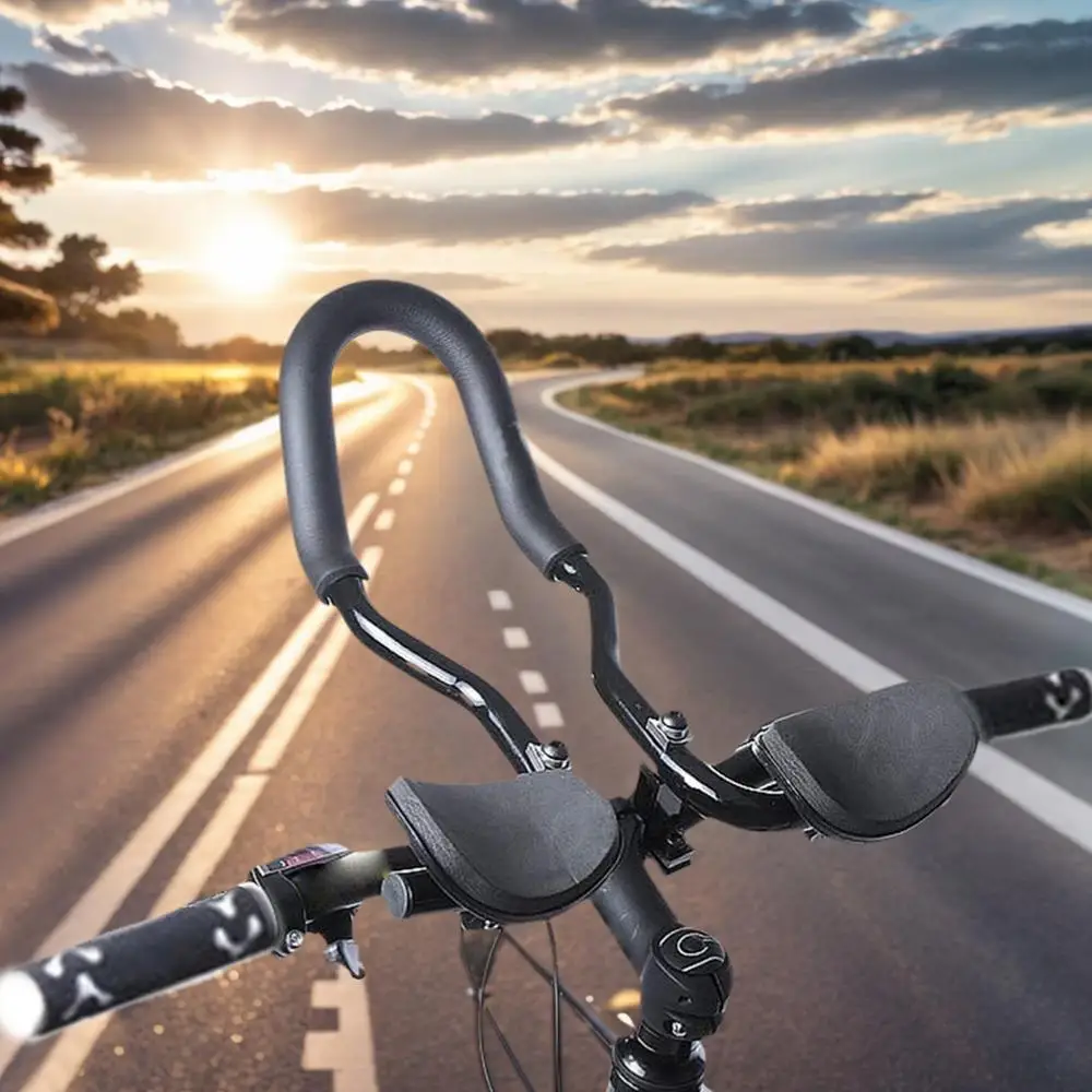 Schnellverschluss-Fahrrad-Aero-Bar, leichter Armlehnen-Lenker, Pendeln, Reisen, Training, Rennen, Freizeit, Reiten – Detail 2