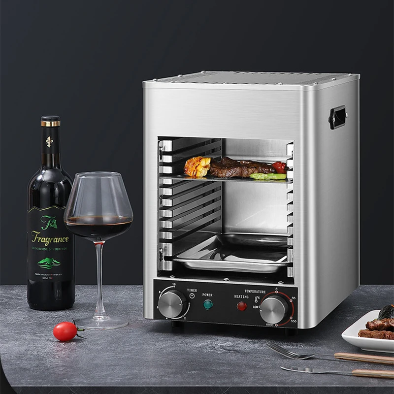 800℃ Commercial Electric Oven Machine Fully Automatic Frying Steak Machine 220V Electric Steak Grill