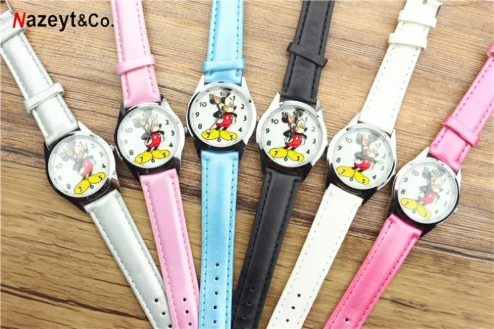 Disney Mickey Mouse Teen Adult Watches Vintage Articulating Hands Analog Quartz Watch for Women Men Teenager Fashion Wristwatch 2
