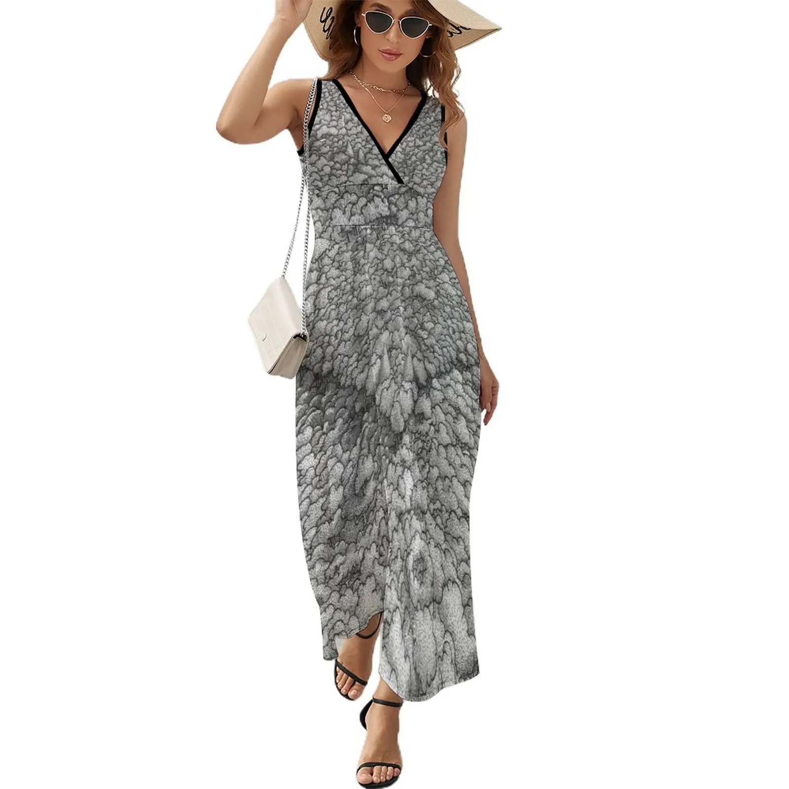 

Tree Love Sleeveless Dress purplees summer woman 2024 summer womens 2024 women summer