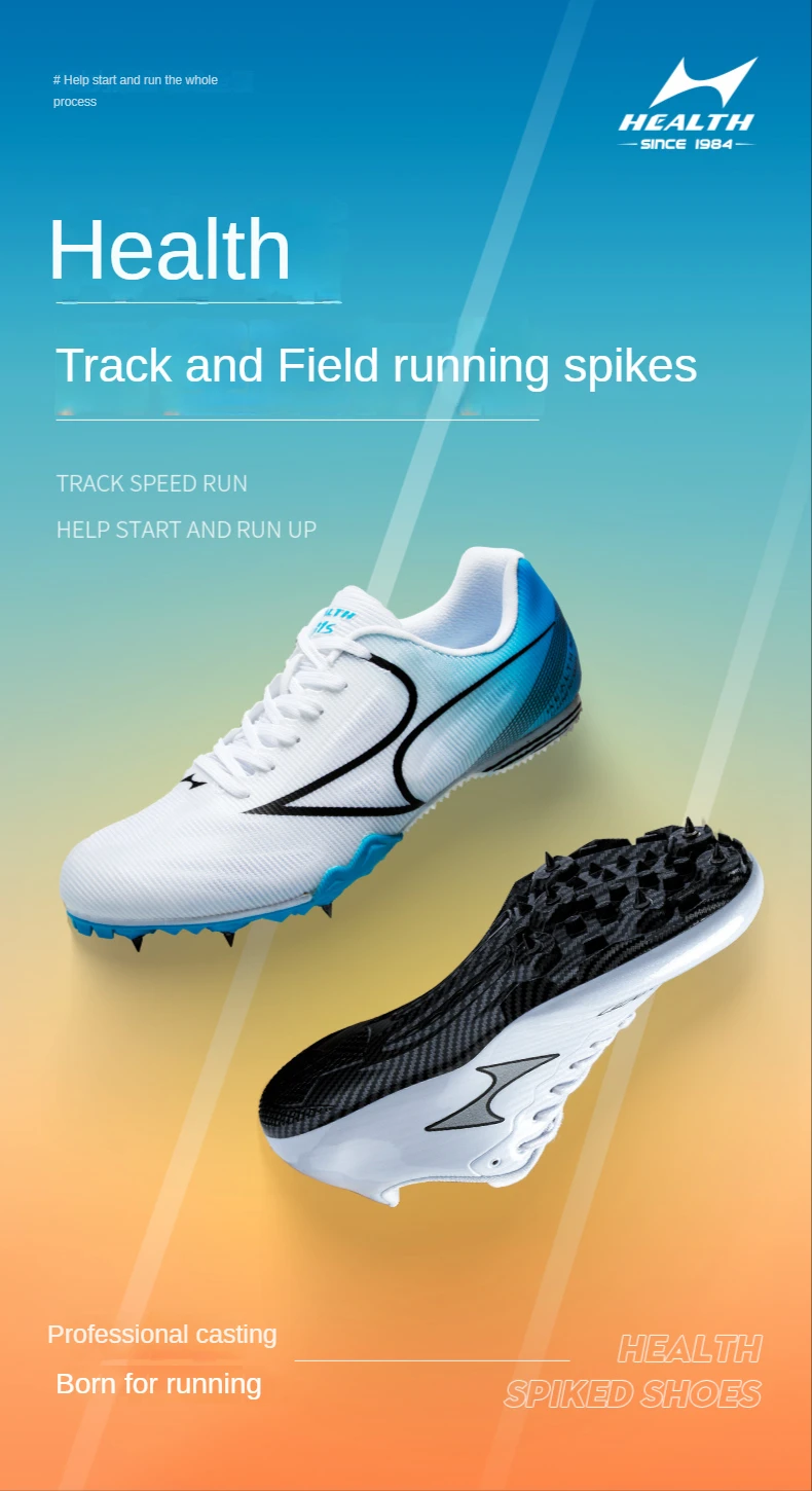 Description Picture 5 of itemHealth Middle Short Distance Spike Running Shoes Student Track and Field Competition Professional Sprint Long Jump Nail Shoes