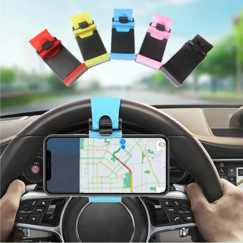 Car Mobile Phone Holder Universal Car Steering Wheel Mobile Mount