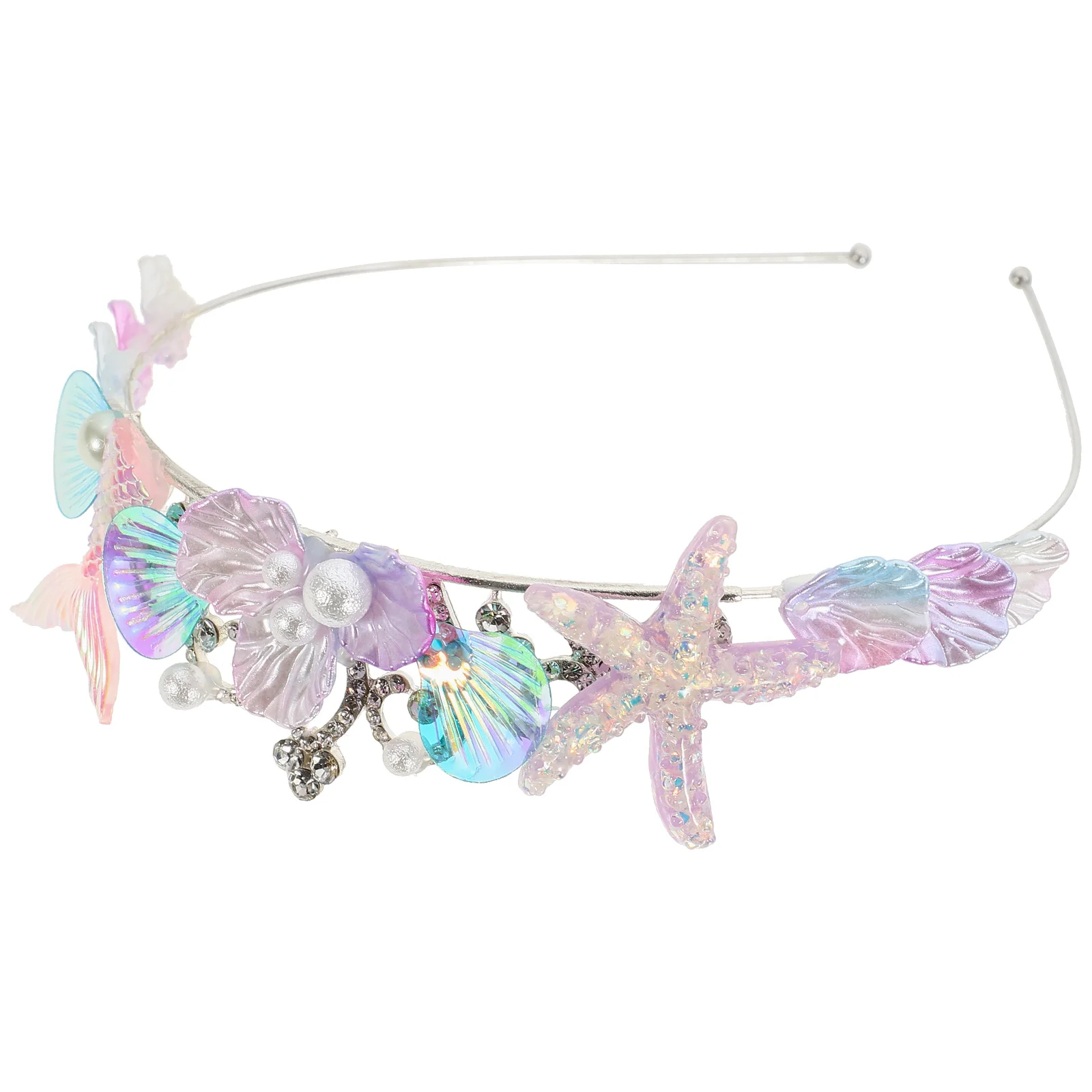 

Headband Shell Mermaid Headdress Costume Hair Decor Mermaid Headband Party Shell Mermaid Hairband Ocean Princess Headdressing