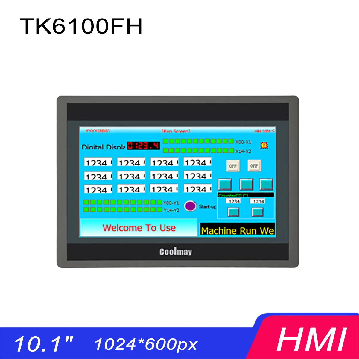 Coolmay-10-Inch-TK-Series-Hmi-TK6100FH-WIFI-Human-Machine-Interface ...