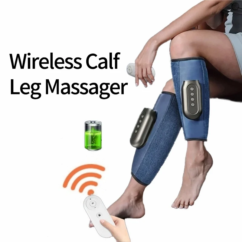 Wireless Heated Vibration Calf Massager with Air Pressure and Adjustable Intensity