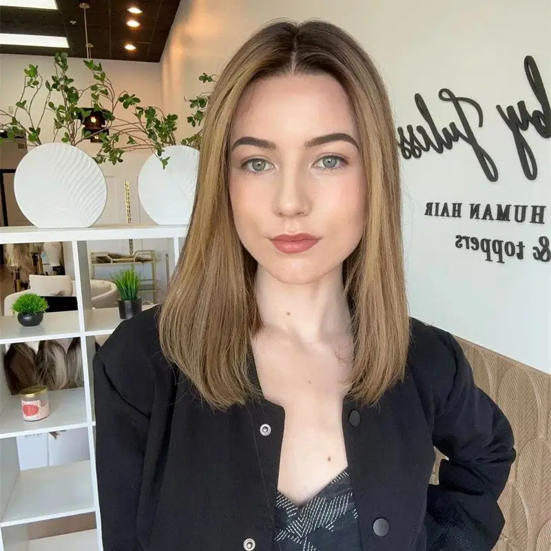 Glueless Synthetic Lace Front Wigs Highlight Ombre Blonde Brown Colored Highlights Lace Front Wigs Heat Resistant Fiber