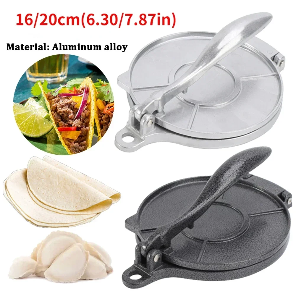 Tortilla press tool Aluminum Alloy DIY Handmade Dumpling Wrapper Making Tool Long Handle Home Kitchen Cooking