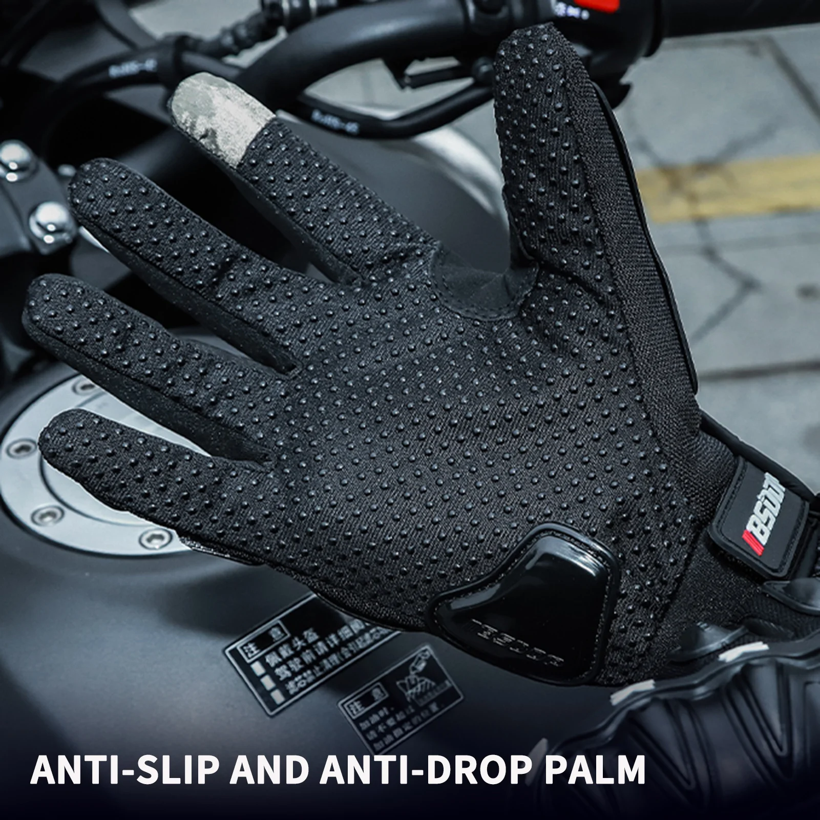 BSDDP-guantes antideslizantes para montar en motocicleta, Protector de pantalla táctil Universal, transpirable, anticaída, para exteriores, Motocross