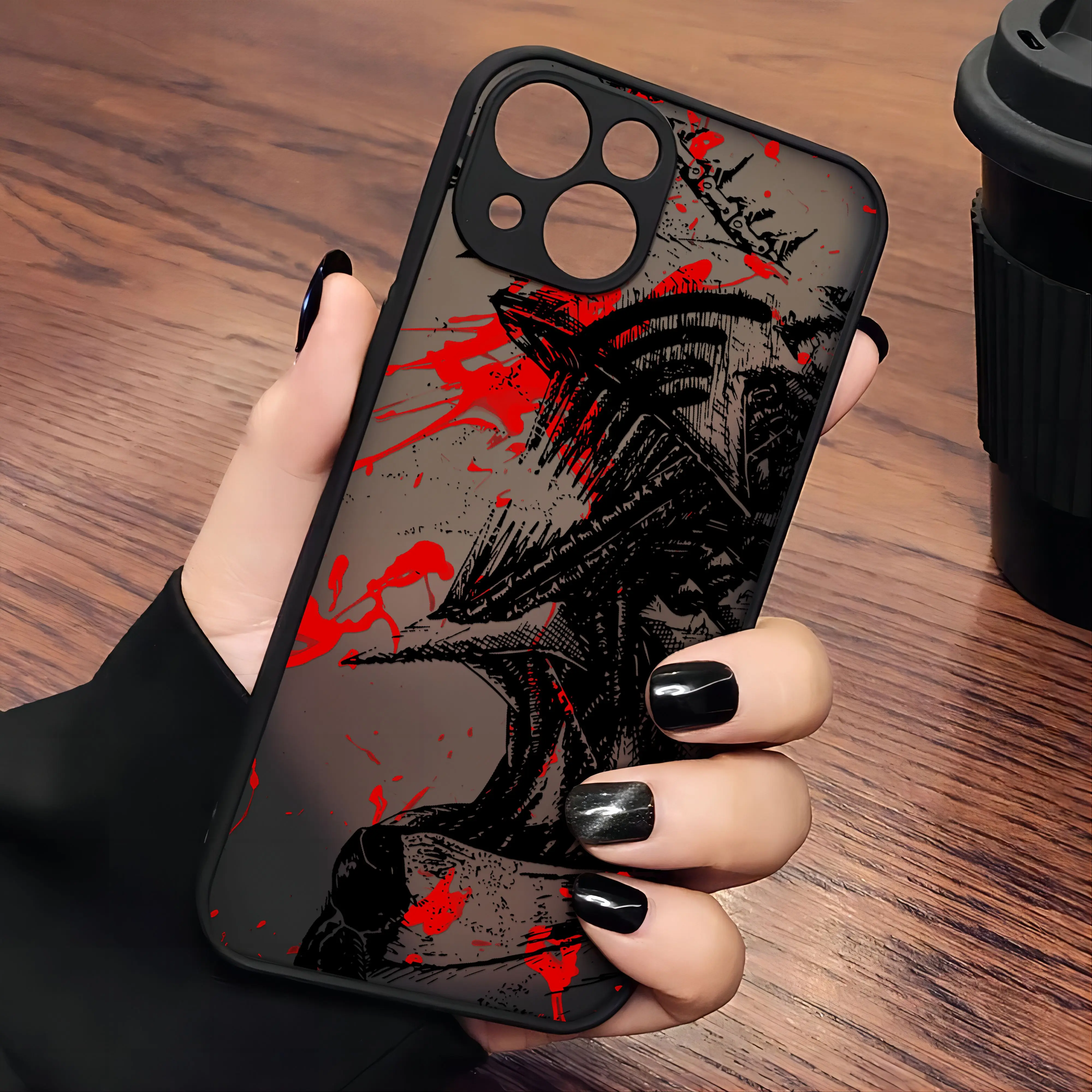 Chainsaw Man Anime Makima Transparent Phone Case