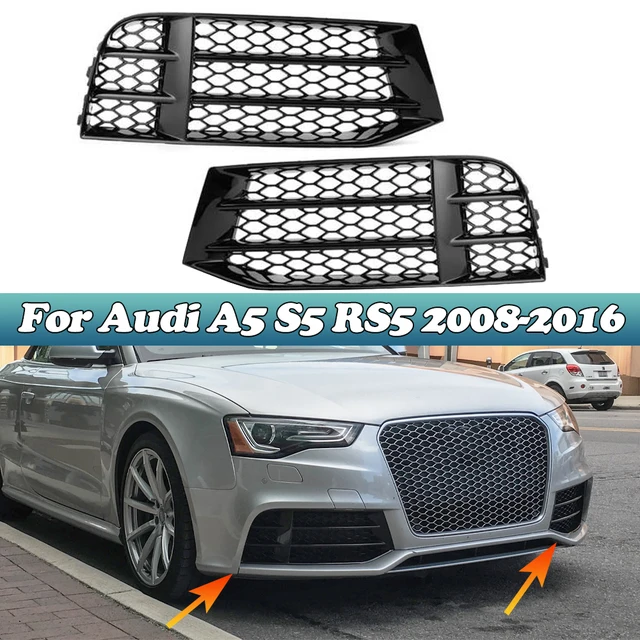 Audi A5 Sline S5 2013-2017用 フォググリル 2個セット