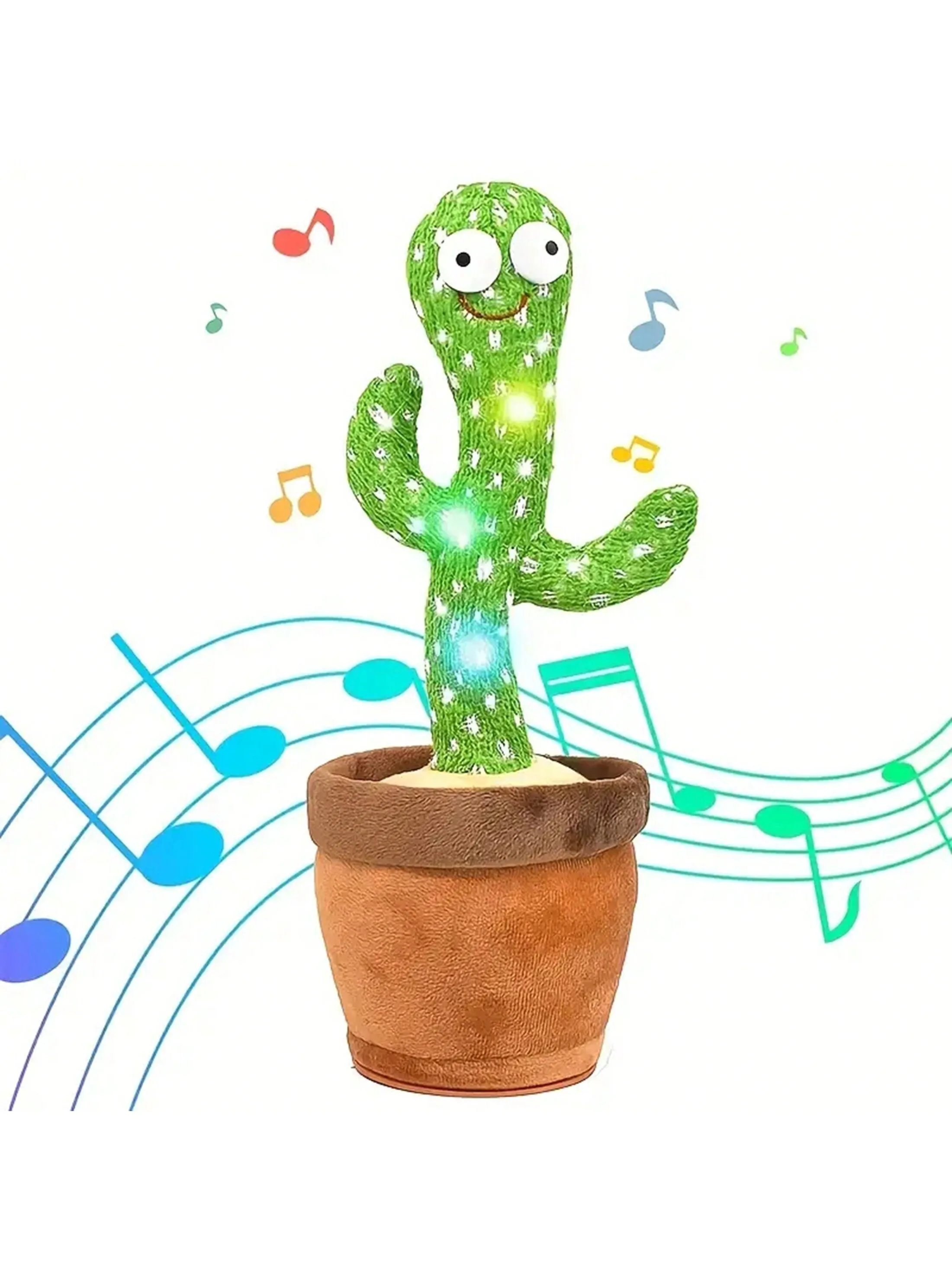 

Funny Repeat Talking Cactus Music Plant Toys USB Battery Speak Electronic Dancing Singing Plush Toys for Kids