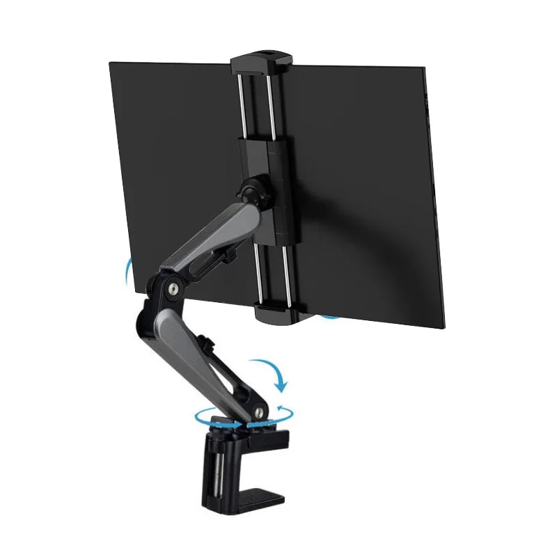Liga de Alumínio Ajustável Titular Monitor Portátil Desktop Clamp Mount Stand Suporte para 1217 Tela do Computador - Imagem 2