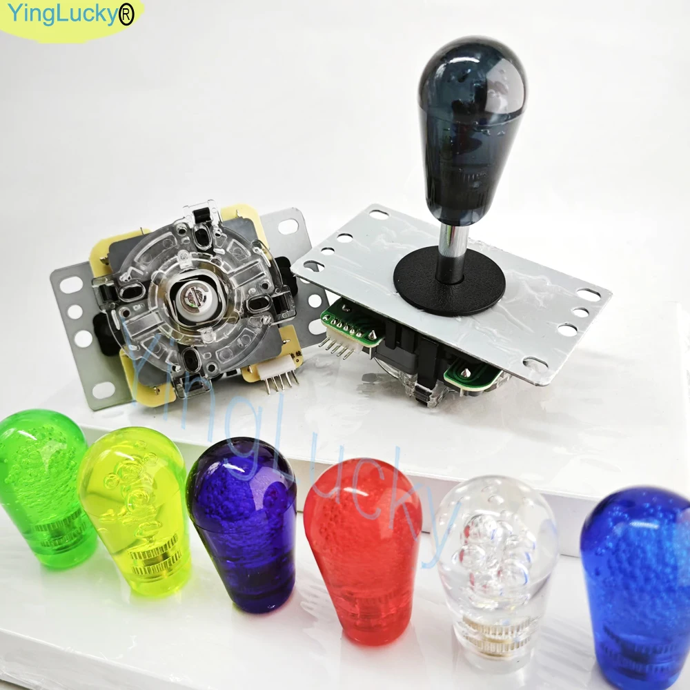 조이스틱 DIY 키트 PC 라즈베리 파이 아케이드 게임 키트 2 플레이어 아케이드 푸시 버튼 아메리칸 스타일 조이스틱 USB 인코더 케이블 Mame