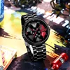 Cool And Cool Fashion Clock Leather Men's Quartz Wristwatch Dial Sport Car Rim Wheel Hub Business Luxury Sports Wrist Watches 1
