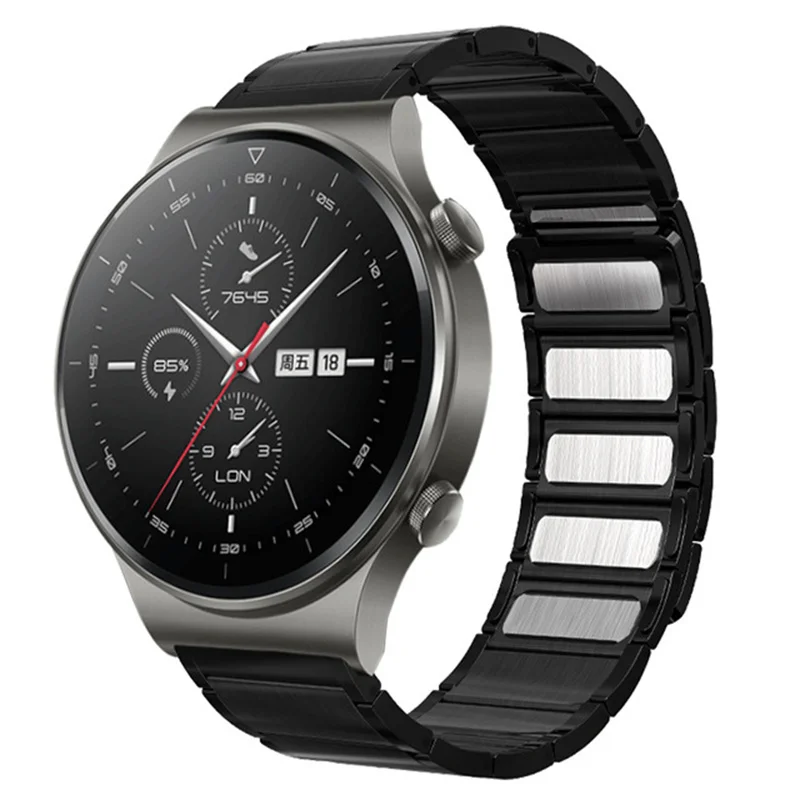 Magnetic Stainless Steel Watch Strap - Adjustable Metal Bracelet