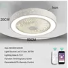 50 CM Ceiling Fans with Lights 6 Speeds APP+Remote Control Iron Fan Light Led 3 Color Dimmable Bedroom Living Room Fan Lamp 2